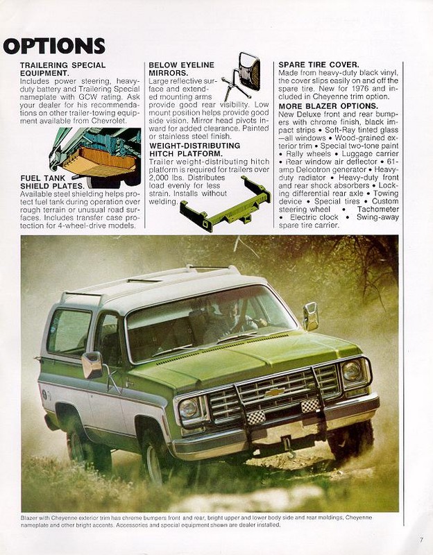 1976 Chevrolet Blazer Brochure Page 1
